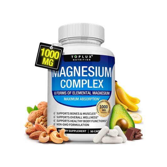 TOPLUX Magnesium Complex 90 Caps (Importado 🇺🇸)